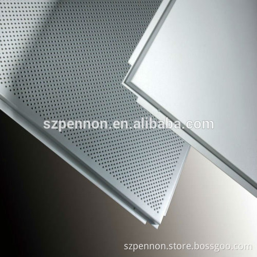 Perforated Square Ceilings Tegular Feature Aluminum Ceiling Tiles